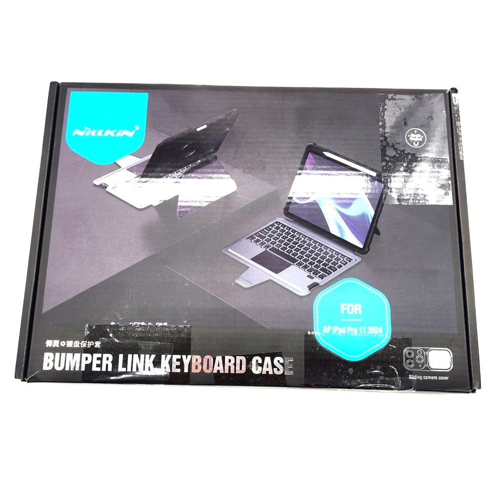 iPad Pro 11 iPad Air 5 4‎ Case with Keyboard Trackpad Backlit Nillkin Black - Picture 8 of 12